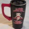 Betty Boop Coffee Travel Mug - Black Ceramic - New back view